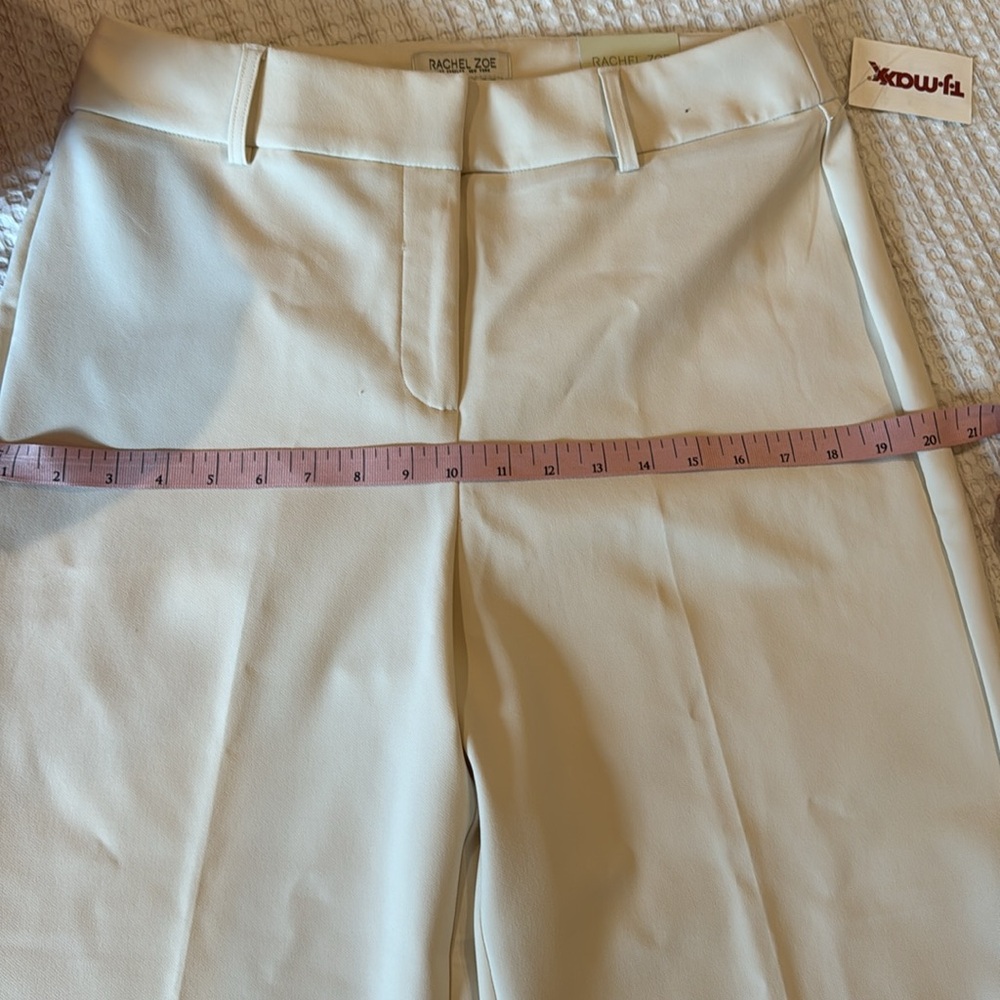Cream High Rise Crop Pant - Picture 6 of 10